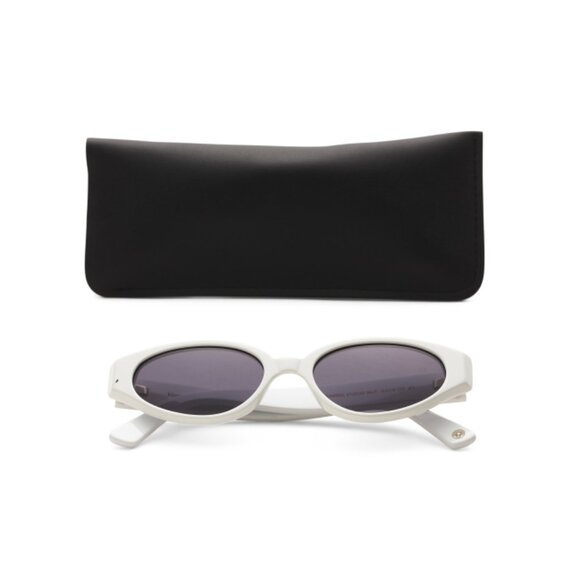 KIMEZE White 54mm Cat Eye Sunglasses - Picture 1 of 2